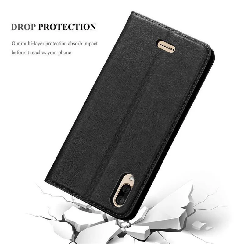 Cadorabo Hülle kompatibel mit WIKO Y80 Schutzhülle mit Magnetverschluss, Standfunktion und Kartenfach