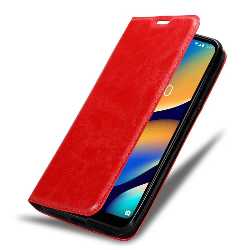 Cadorabo Hülle kompatibel mit WIKO VIEW 3 LITE Schutzhülle mit Magnetverschluss, Standfunktion und Kartenfach