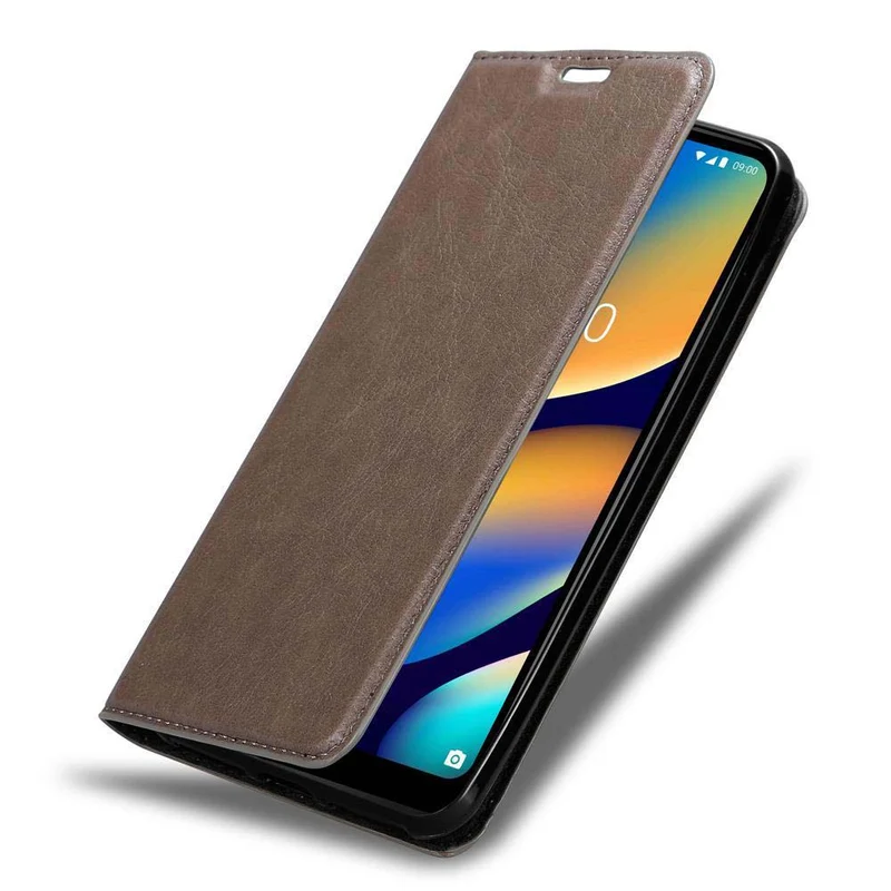 Cadorabo Hülle kompatibel mit WIKO VIEW 3 LITE Schutzhülle mit Magnetverschluss, Standfunktion und Kartenfach