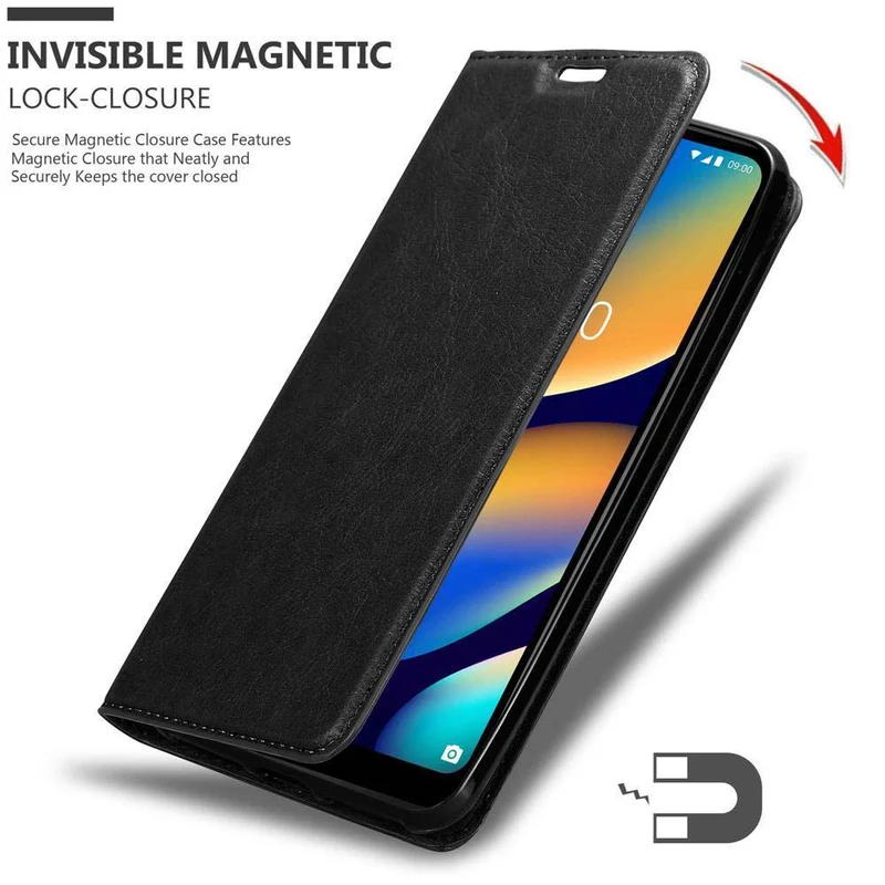 Cadorabo Hülle kompatibel mit WIKO VIEW 3 LITE Schutzhülle mit Magnetverschluss, Standfunktion und Kartenfach