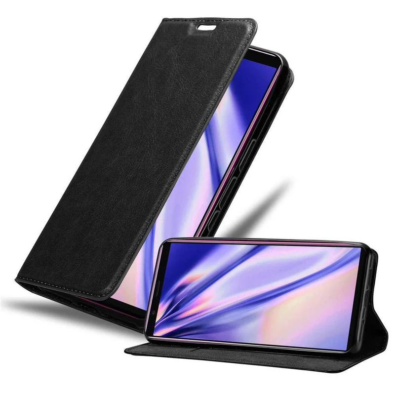 Cadorabo Hülle kompatibel mit Sony Xperia 5 Schutzhülle mit Magnetverschluss, Standfunktion und Kartenfach