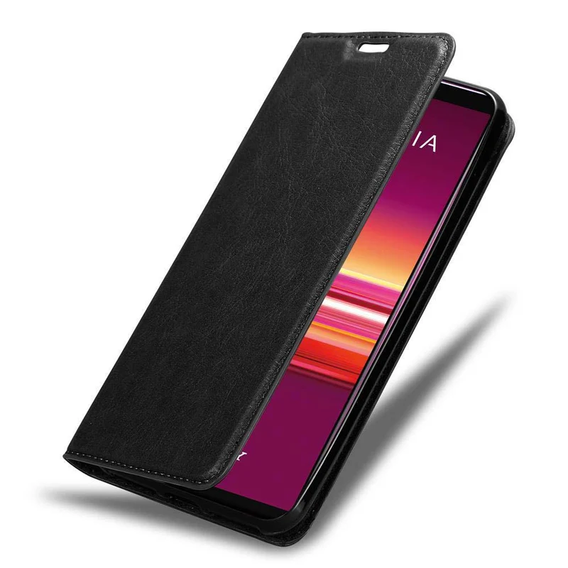 Cadorabo Hülle kompatibel mit Sony Xperia 5 Schutzhülle mit Magnetverschluss, Standfunktion und Kartenfach