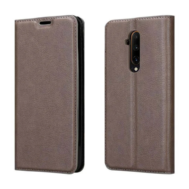 Cadorabo Hülle kompatibel mit OnePlus 7T PRO Schutzhülle mit Magnetverschluss, Standfunktion und Kartenfach
