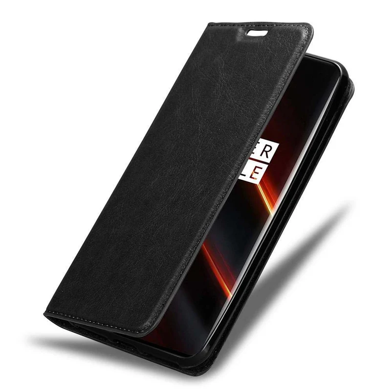 Cadorabo Hülle kompatibel mit OnePlus 7T PRO Schutzhülle mit Magnetverschluss, Standfunktion und Kartenfach