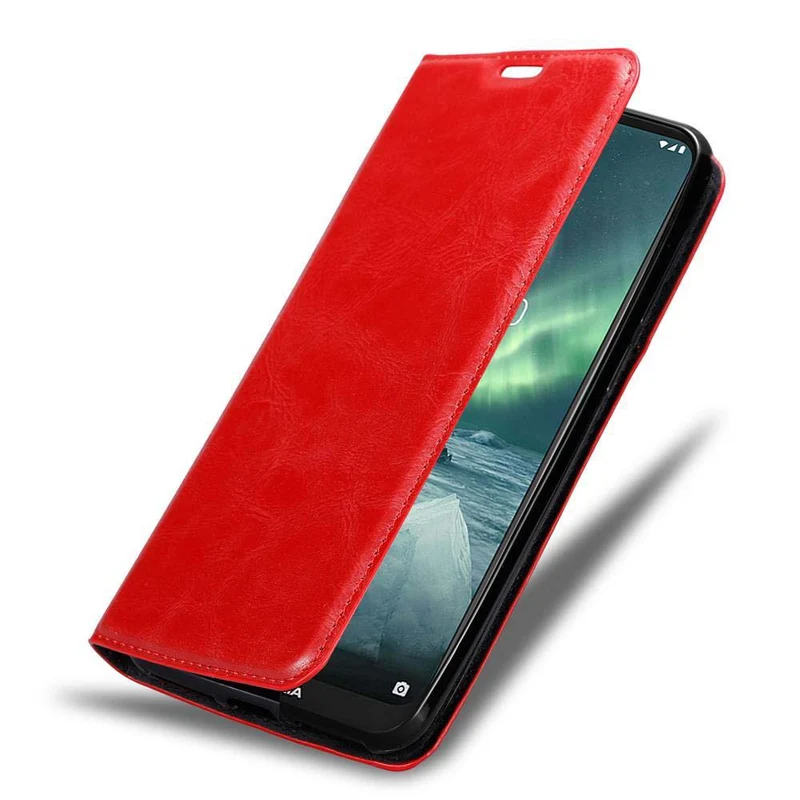 Cadorabo Hülle kompatibel mit Nokia 7,2 Schutzhülle mit Magnetverschluss, Standfunktion und Kartenfach