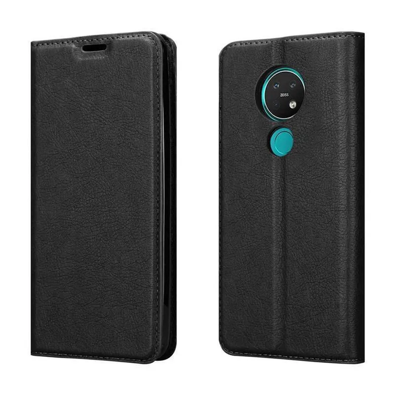 Cadorabo Hülle kompatibel mit Nokia 7,2 Schutzhülle mit Magnetverschluss, Standfunktion und Kartenfach