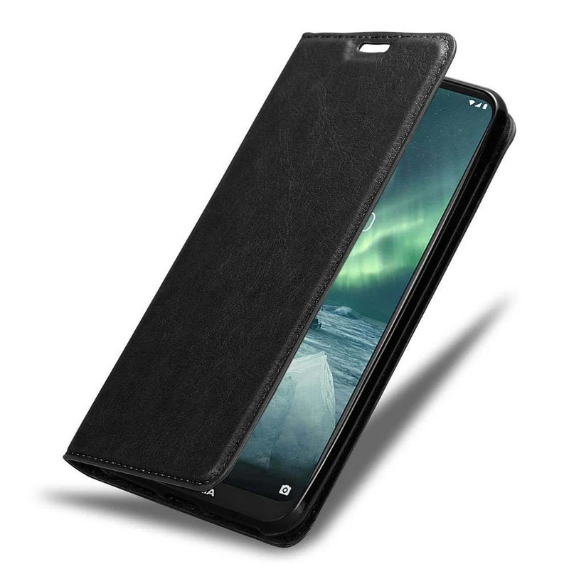 Cadorabo Hülle kompatibel mit Nokia 7,2 Schutzhülle mit Magnetverschluss, Standfunktion und Kartenfach