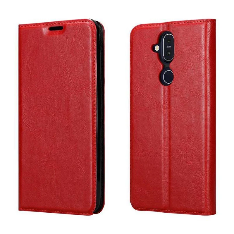 Cadorabo Hülle kompatibel mit Nokia 7.1 PLUS / X7 Schutzhülle mit Magnetverschluss, Standfunktion und Kartenfach