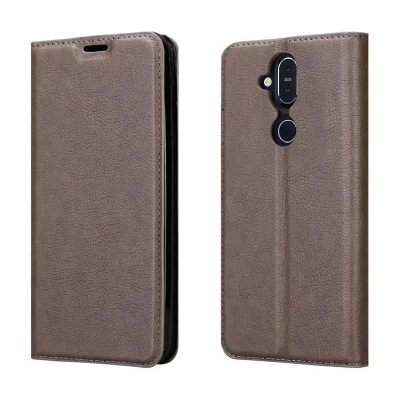 Cadorabo Hülle kompatibel mit Nokia 7.1 PLUS / X7 Schutzhülle mit Magnetverschluss, Standfunktion und Kartenfach