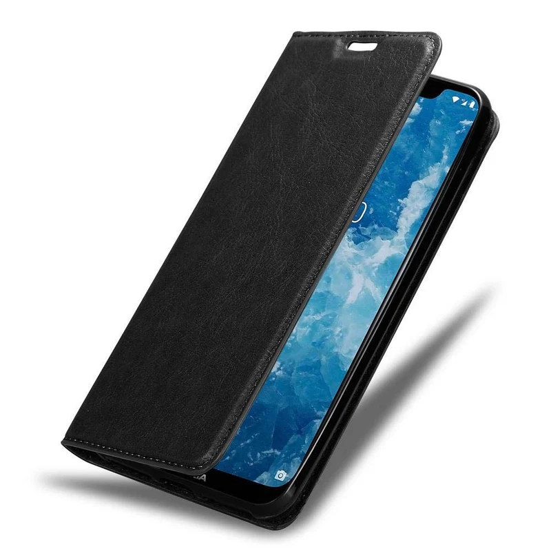 Cadorabo Hülle kompatibel mit Nokia 7.1 PLUS / X7 Schutzhülle mit Magnetverschluss, Standfunktion und Kartenfach
