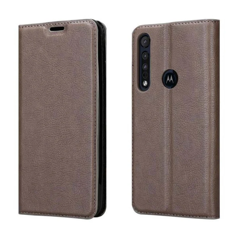 Cadorabo Hülle kompatibel mit Motorola MOTO G8 PLUS Schutzhülle mit Magnetverschluss, Standfunktion und Kartenfach