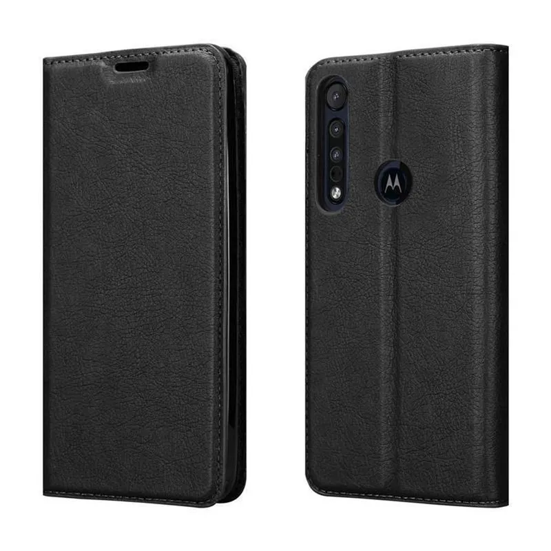 Cadorabo Hülle kompatibel mit Motorola MOTO G8 PLUS Schutzhülle mit Magnetverschluss, Standfunktion und Kartenfach