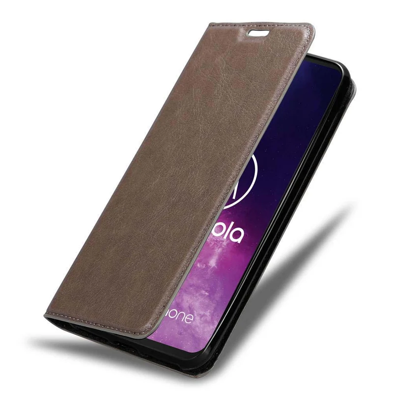 Cadorabo Hülle kompatibel mit Motorola ONE PRO / ONE ZOOM Schutzhülle mit Magnetverschluss, Standfunktion und Kartenfach
