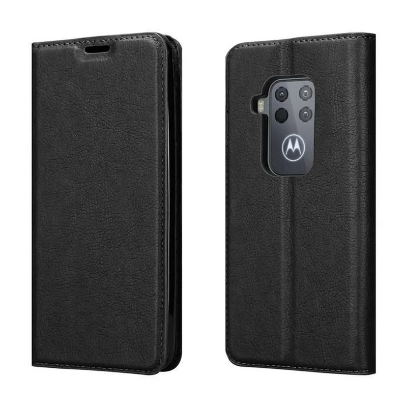 Cadorabo Hülle kompatibel mit Motorola ONE PRO / ONE ZOOM Schutzhülle mit Magnetverschluss, Standfunktion und Kartenfach