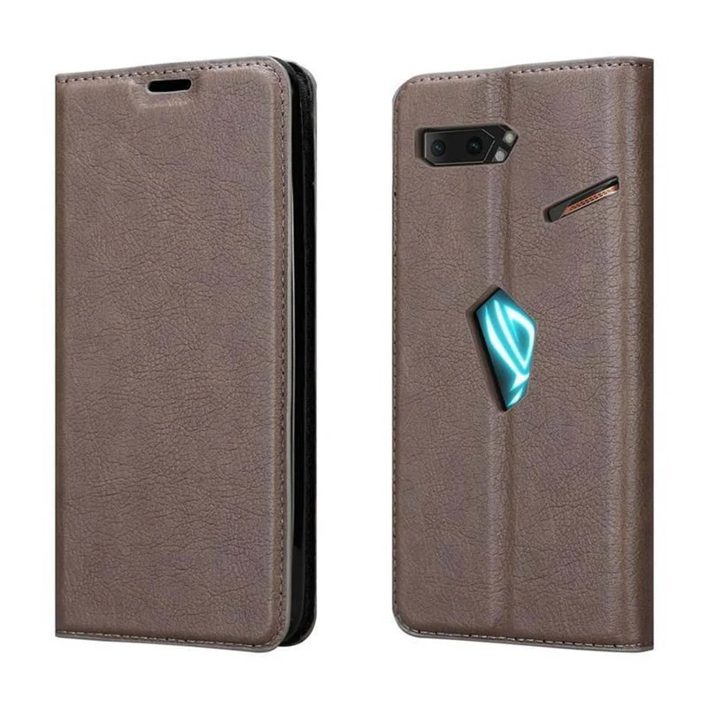 Cadorabo Hülle kompatibel mit Asus ROG Phone 2 Schutzhülle mit Magnetverschluss, Standfunktion und Kartenfach