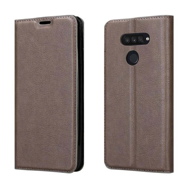 Cadorabo Hülle kompatibel mit LG K50S Schutzhülle mit Magnetverschluss, Standfunktion und Kartenfach