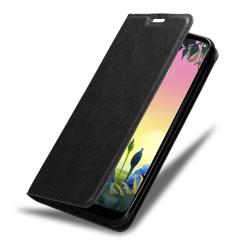 Cadorabo Hülle kompatibel mit LG K50S Schutzhülle mit Magnetverschluss, Standfunktion und Kartenfach