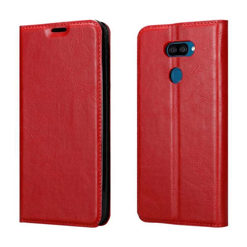 Cadorabo Hülle kompatibel mit LG K40S Schutzhülle mit Magnetverschluss, Standfunktion und Kartenfach