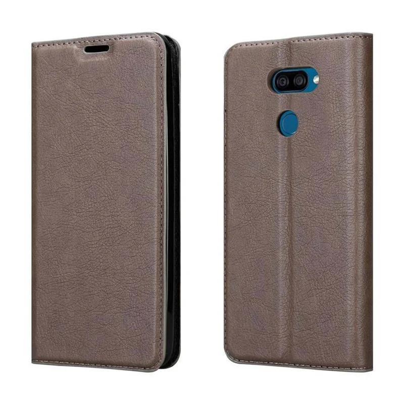Cadorabo Hülle kompatibel mit LG K40S Schutzhülle mit Magnetverschluss, Standfunktion und Kartenfach