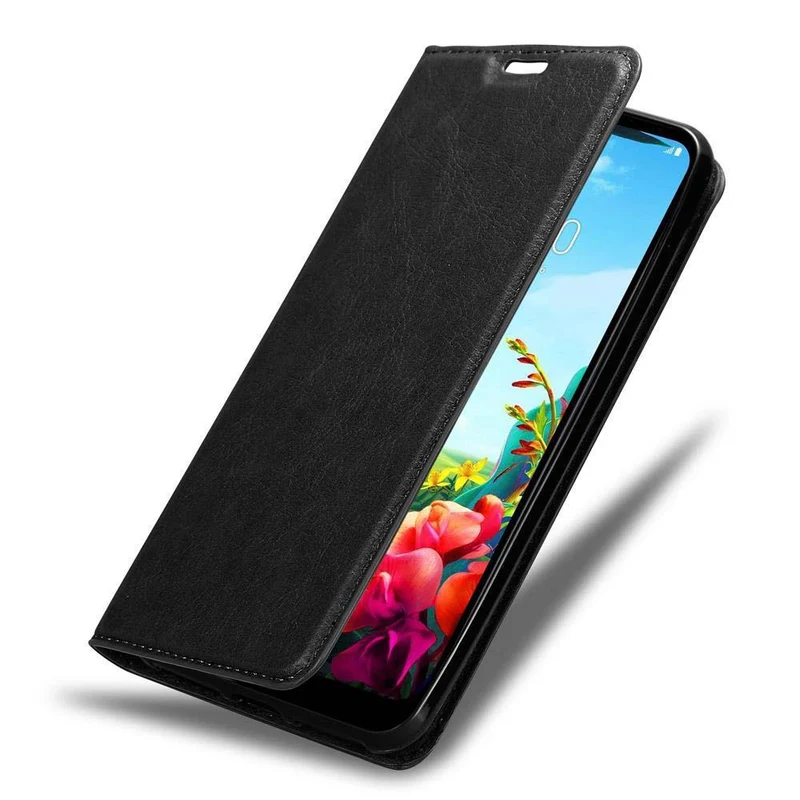 Cadorabo Hülle kompatibel mit LG K40S Schutzhülle mit Magnetverschluss, Standfunktion und Kartenfach