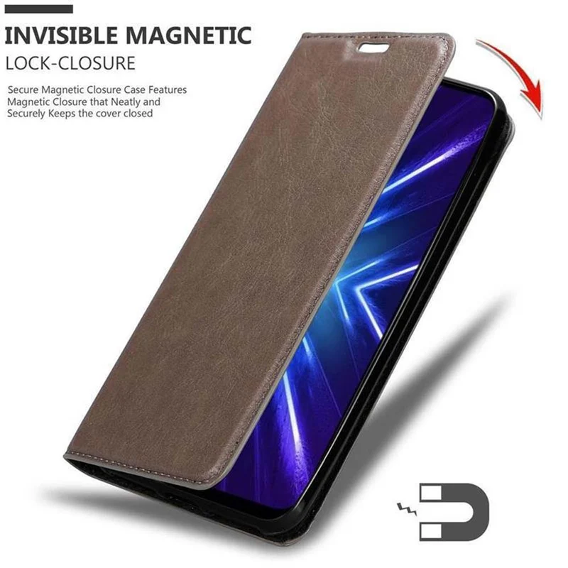 Cadorabo Hülle kompatibel mit Honor 9X PRO Schutzhülle mit Magnetverschluss, Standfunktion und Kartenfach