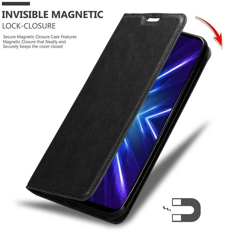 Cadorabo Hülle kompatibel mit Honor 9X PRO Schutzhülle mit Magnetverschluss, Standfunktion und Kartenfach