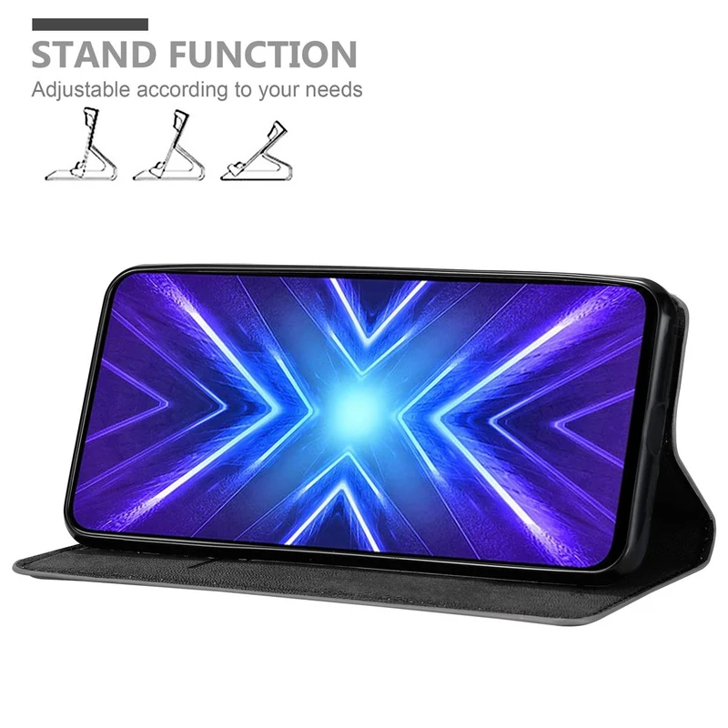 Cadorabo Hülle kompatibel mit Honor 9X Schutzhülle mit Magnetverschluss, Standfunktion und Kartenfach