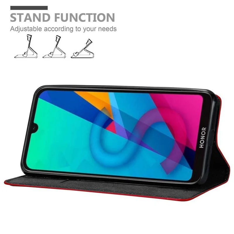 Cadorabo Hülle kompatibel mit Huawei Y5 2019 / Enjoy Play 8 / Honor 8S Schutzhülle mit Magnetverschluss, Standfunktion und Kartenfach
