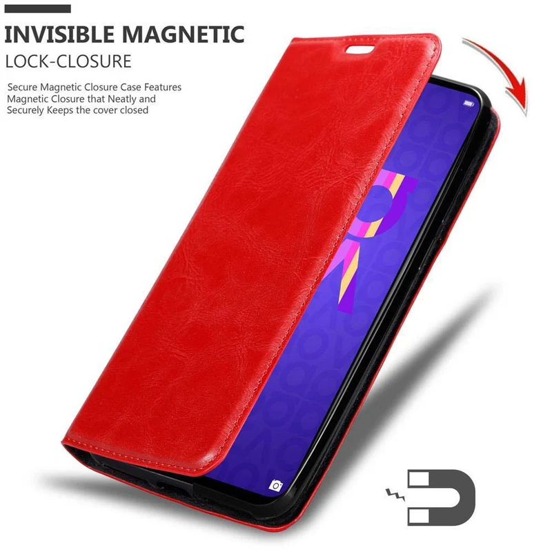Cadorabo Hülle kompatibel mit Honor 20 / 20S / Huawei NOVA 5T Schutzhülle mit Magnetverschluss, Standfunktion und Kartenfach