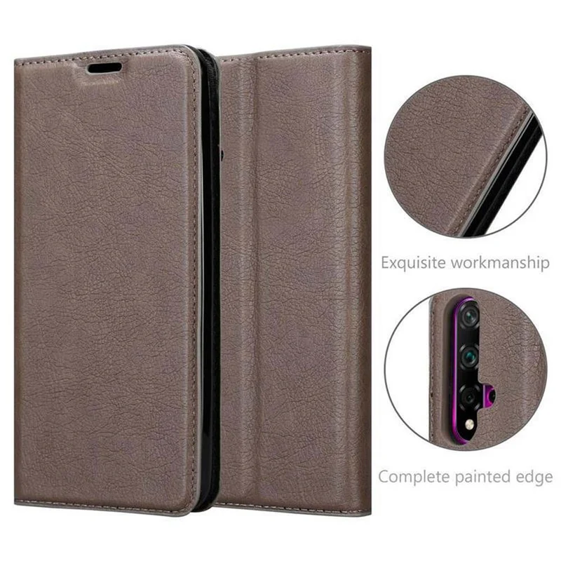 Cadorabo Hülle kompatibel mit Honor 20 / 20S / Huawei NOVA 5T Schutzhülle mit Magnetverschluss, Standfunktion und Kartenfach