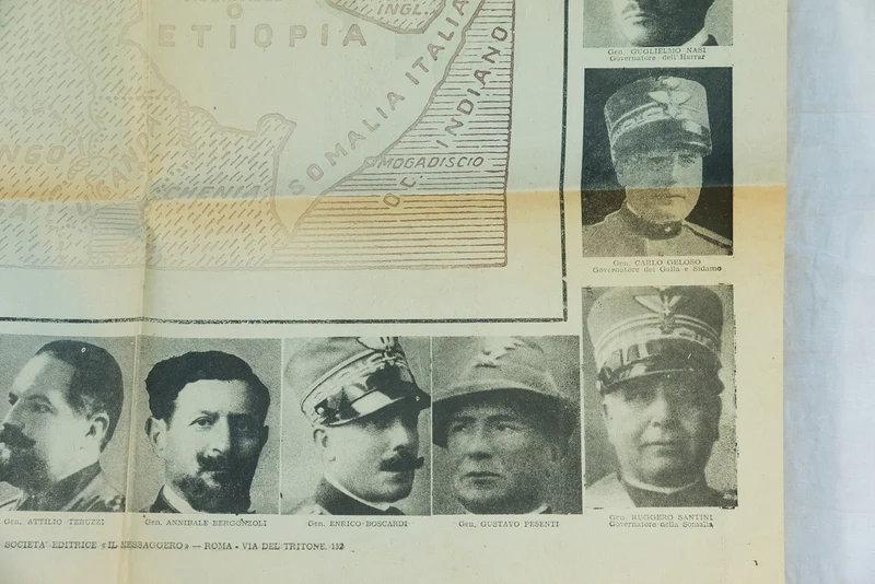 Beilage von "Il Messaggero" - Plakat des kaiserlichen Italiens
