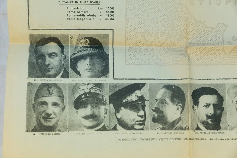 Beilage von "Il Messaggero" - Plakat des kaiserlichen Italiens