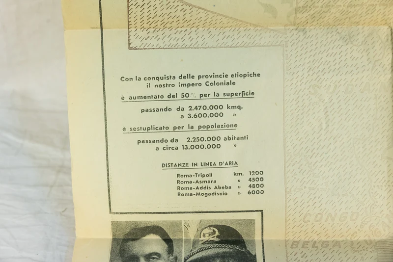 Beilage von "Il Messaggero" - Plakat des kaiserlichen Italiens