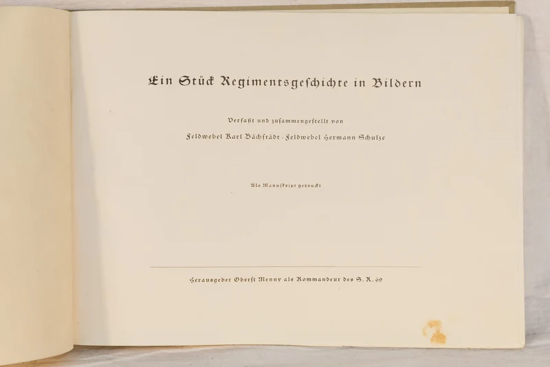 Schutzenregiment 69 "Als wir nach Frankreich gezogen"