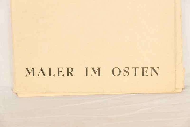 "Maler im Osten" - Interessanter Ordner mit 9 Drucken