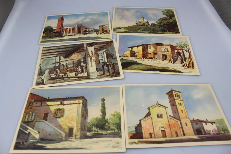 Nr. 10 Predappio-Postkarten mit Ordner
