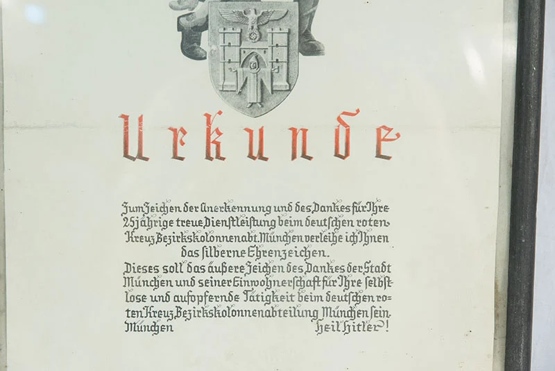 Urkunde 25 Jahre treuer Dienst
