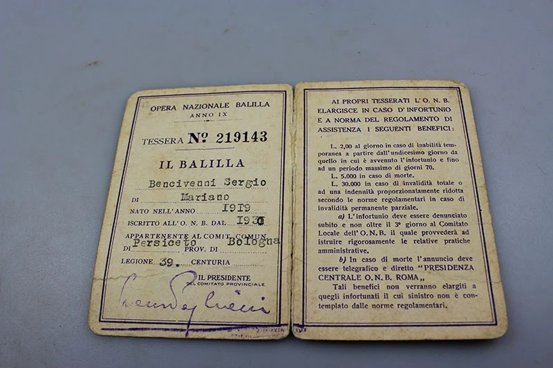 ONB Balilla IX° Karte