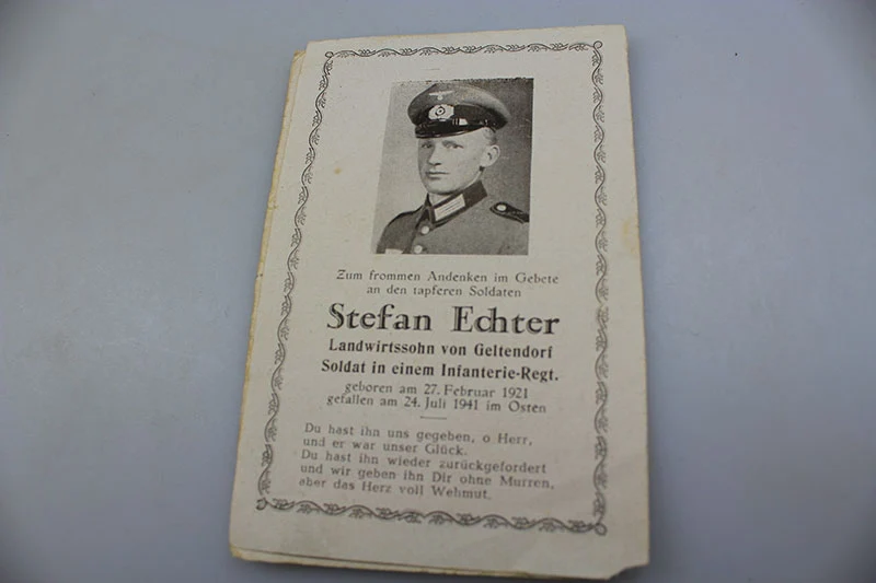Sterbebilder zweier Brüder