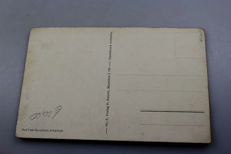 Postkarte Adolf Hitler, Friedrich der Große und Bismarck
