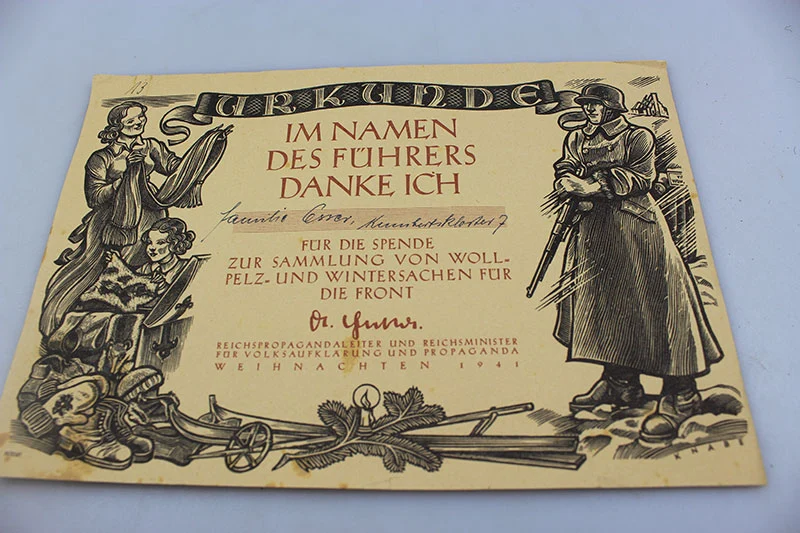 #2 Danke Urkunde "Winterspenden"