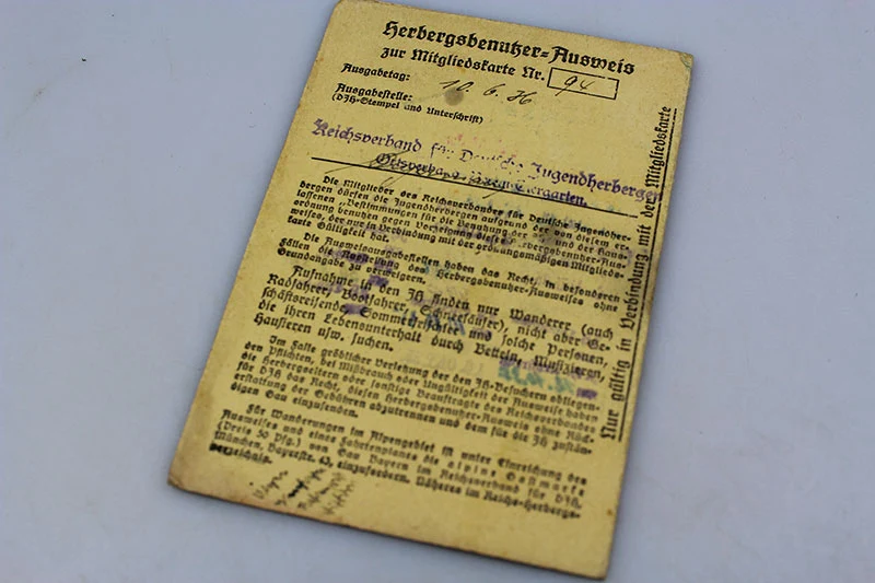 Karte "Reichsverband für Deutsche Jugendherbergen"