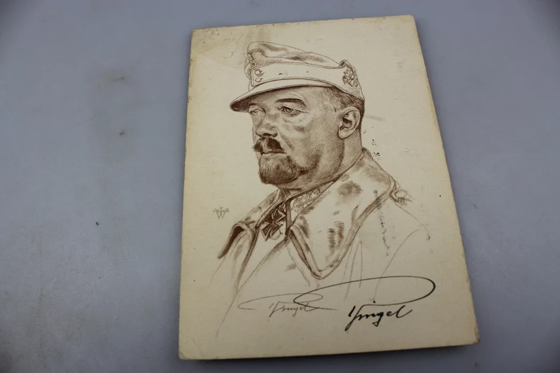 Autograph Generalmajor Gebirgstruppe Julius Alfred "Papa" Ringel