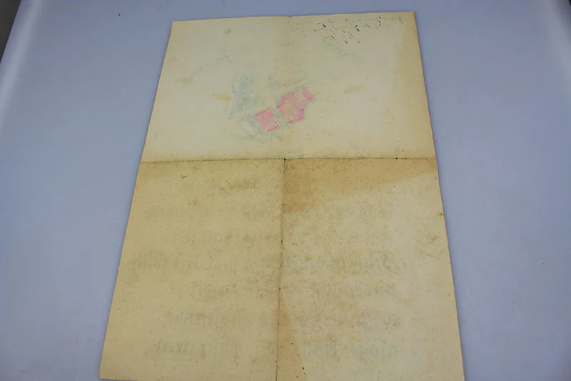 "Artisanal" WW2 Zertifikat und Postkarte