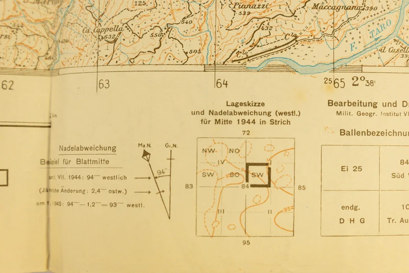 Deutsche Heereskarte von 1944