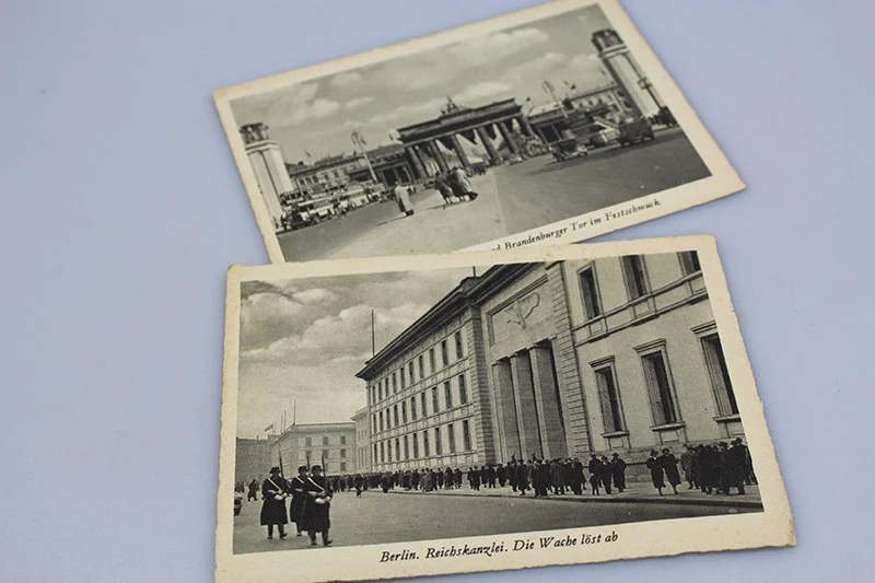 Nr. 2 Postkarten - Reichskanzlei und Brandenburger Tor