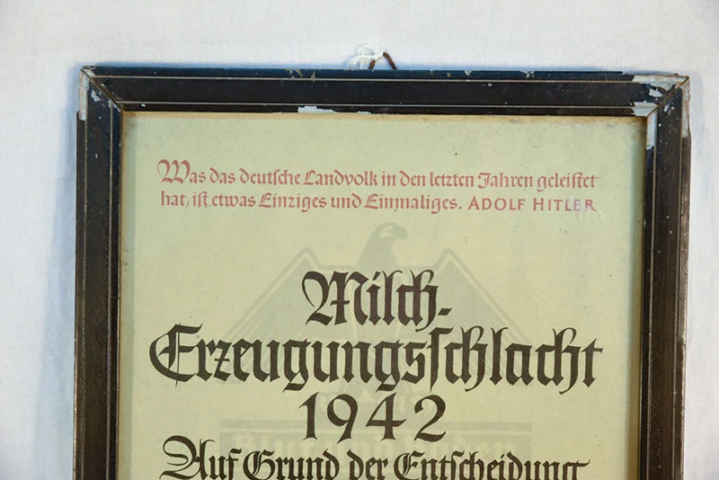 Urkunde 1942 im Zeitrahmen