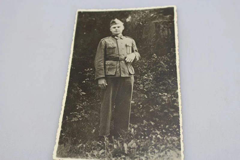 Aufnahme auf dem "Feld" der Wehrmacht.