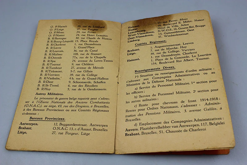 Französisches Handbuch für deutsche Häftlinge