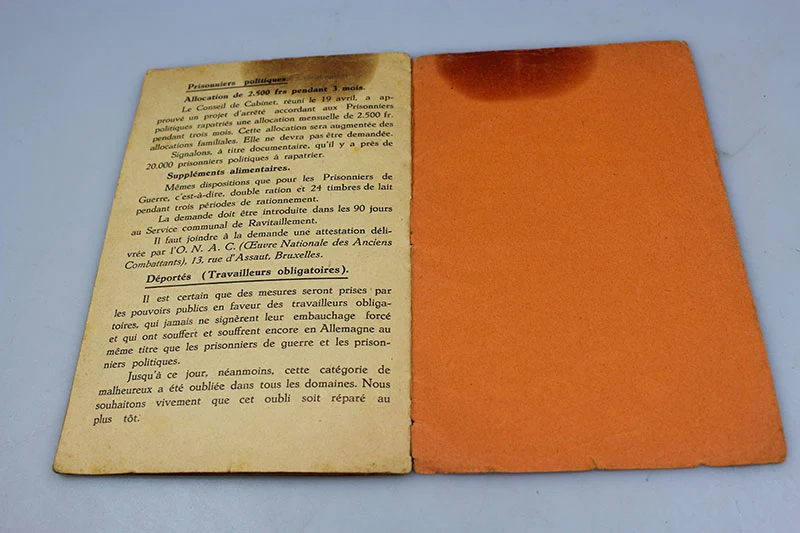 Französisches Handbuch für deutsche Häftlinge